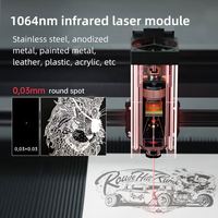 Machine de gravure et de marquage laser UV DAJA D5 PRO 2025 400*400mm, fabricant de logos pour verre, métal, bois, papier, caoutchouc avec moteur efficace