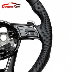 Volante Deportivo de Cuero para <span class=keywords><strong>Audi</strong></span> <span class=keywords><strong>A1</strong></span>/A3/A4/A5/A6/A7/A8/B8/B9/C8/C7/S3/S4/S5/S6/S7/RS3/RS4/RS5/Q3/Q5/Q7/RS6/R8/RS7 - Product Image 6