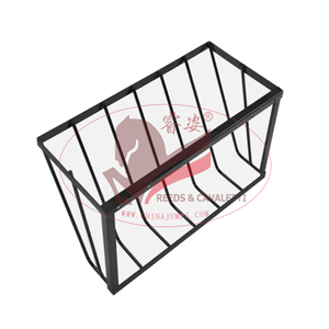 Reeds Horse <span class=keywords><strong>Foin</strong></span> Feeder Hay Feeder Rack <span class=keywords><strong>pour</strong></span> chevaux Rack à <span class=keywords><strong>foin</strong></span> mural en acier au carbone <span class=keywords><strong>pour</strong></span> chevaux Moutons Chèvres - Product Image 2