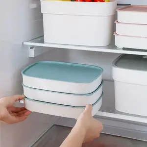 2023家用容器饺子收纳器透明食品储物盒厨房冰箱保鲜盒密封