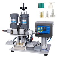 Machine de capsulage pneumatique de bureau de fabrication chinoise pour boissons, shampoings, liquides visqueux, pour bouteilles en verre, produits chimiques et parfums