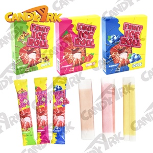 China Factory <strong>Fruit</strong> <strong>Roll</strong> <strong>Ups</strong> Candy Ice <strong>Roll</strong> Candy Multiple-color rainbow Gummy Candy Sweets Halal - Product Image 3