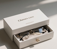 Emballage de boîte à lunettes de luxe fabricant professionnel avec logo personnalisé boîte cadeau vide rigide écologique dossier portable haut de gamme