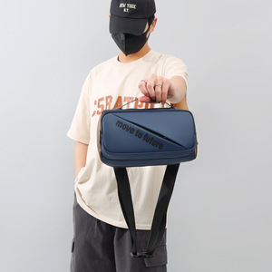 Sac de téléphone étanche unisexe avec fermeture éclair, design pratique à porter en bandoulière, sacs pour hommes, grande capacité, sac messager - Product Image 6