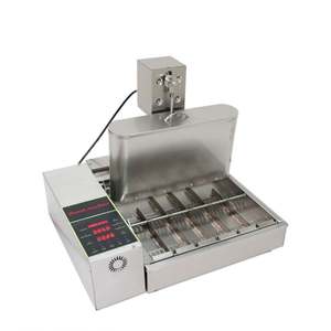 Machine à beignets commerciale à 6 rangées, équipement de friture automatique pour beignets, machine automatique de fabrication de mini-beignets - Product Image 2