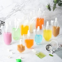 Pochettes Doypack à Bec Verseur pour Boissons, Translucides Givrées, 30ml 50ml 100ml 150ml 200ml 250ml 300ml 380ml 500ml
