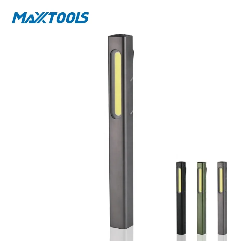 Rechargeable COB LED Work Light Magnetic USB Dimmable IP55 Portable Inspection Lamp with Hook Folding Emergency Light