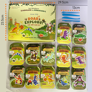 Kit de Arcilla Seca al Aire Reutilizable, No Tóxica y Segura para Niños, para Actividades de Fiestas de Cumpleaños - Product Image 2