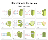 Boîte de présentation en papier personnalisée avec logo pour dispensaire, emballage multi-packs pour wraps et cônes à base de plantes