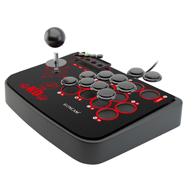Honcam Wired Controller Arcade Stick Joystick Game Controller for PS4 PC Switch