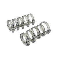 Kit de colliers de serrage en G réglables en acier inoxydable galvanisé pour tuyaux de 6 à 29 mm, pinces de carburant, colliers de serrage pour intercooler et tubes de plomberie métriques