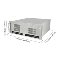 Ordinateur industriel embarqué 4U standard en rack IPC-610 en stock, directement de l'usine, LGA1155 Intel I5/I7/I9 2e/3e génération, 1PCLEX16 1PCLE