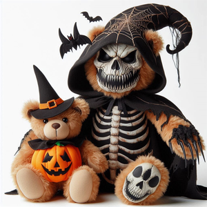 ตุ๊กตาสัตว์ยัดไส้ฟักทองหมีสีส้มนิ่มตุ๊กตาหมีบาร์โทโลมิว - Product Image 4