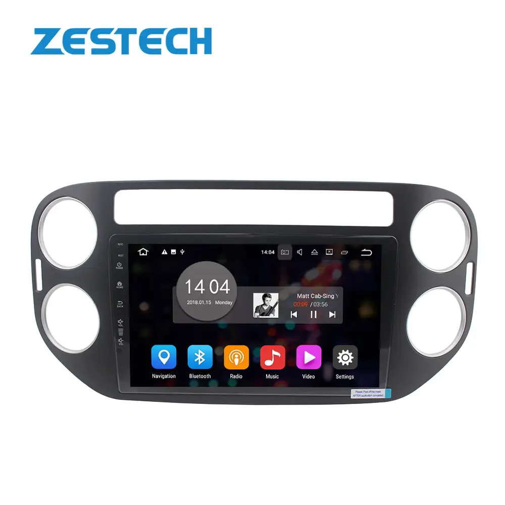 ZESTECH 9 ''DVD EOS Videos Carstereo para VW Tiguan 2013, 2014, 2015, 2016 Android 10,0 4 + 64GB autoradio unidad de cámara de visión trasera