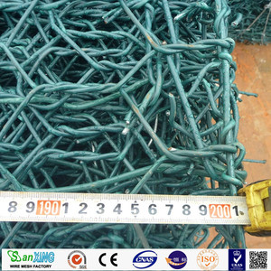 ตาข่ายลวดเหล็กเคลือบพลาสติกหกเหลี่ยมหนา 3 มม. สำหรับงานหนัก ตาข่ายกาเบียน - Product Image 1
