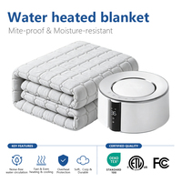 Couverture chauffante certifiée pour matelas à circulation d'eau, coussin à température réglable avec cinq systèmes de protection de sécurité majeurs