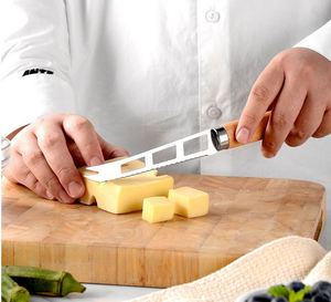 Stainless Steel 9-Piece Kitchen Tools <b>Set</b> Wooden Handle <b>Microwave</b> Oven Safe Cheese Knife Egg Beater for Home Kitchen Use - Product Image 5