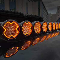 Barre lumineuse LED modulaire 200W de 5 pouces pour tout-terrain, projecteur extérieur IP67, feu de travail, antibrouillard, DRL ambre pour Wrangler Bronco 4x4