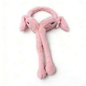 Trending New Fashionable Bunny Ears Headband with Sound and Expression Features Plush Toy Ultimate Warmth Essential - Product Image 5