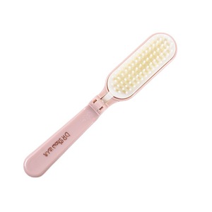 Peigne antistatique pliable portable à dents souples pour massage des cheveux, brosse à cheveux pour cheveux longs, utilisation en voyage, rose, vert, bleu, beige, 15-20 cm, en résine - Product Image 5