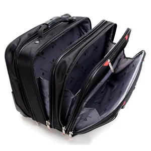 Valise Osamic en nylon imperméable et durable, 4 compartiments, 18 pouces, avec roulettes, pour ordinateur portable, pour les voyages d'affaires - Product Image 5