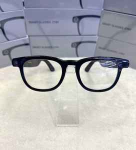 Lunettes intelligentes CY01 à monture noire, commande tactile, caméra unique pour appels téléphoniques, monture légère en plastique et titane - Product Image 2