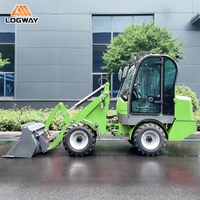 Mini Caricatore LOGWAY Completamente Personalizzabile con Doppi Cilindri di Sollevamento, Alimentato a Batteria per Officine e Fabbriche