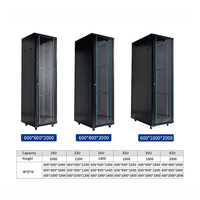 Armoire serveur réseau sur pied 19 pouces 42U 600x600mm/600x800mm/800x1000mm en acier SPCC