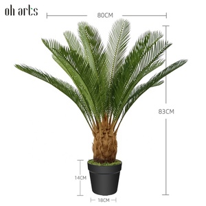 Planta de decoración del hogar directamente de fábrica, Sago <span class=keywords><strong>cycas</strong></span> artificiales para decoración de interiores - Product Image 2