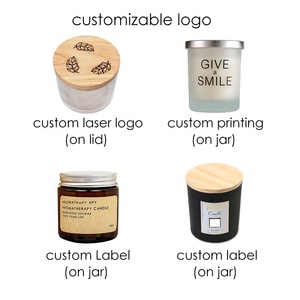 Hũ đựng nến thủy tinh cao cấp mạ vàng, màu trắng mờ đen, dung tích 6oz 8oz 10oz, có hộp đựng và nắp, số lượng đặt hàng tối thiểu thấp. - Product Image 6