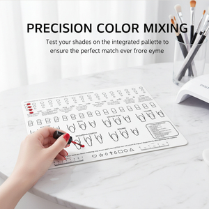 Tapete Profesional de Silicona <span class=keywords><strong>para</strong></span> Práctica de Arte de Uñas - Almohadilla de Práctica Multipatrón con Zonas de Mezcla y Escalas de Medición <span class=keywords><strong>para</strong></span> Manicuristas - Product Image 1