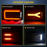 2024 clignotant feu arrière sans fil télécommande feu arrière Rechargeable frein Direction indicateur lampe LED voyant d'avertissement