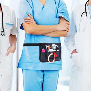 Bolsa médica para la cintura, bolsa de tela Oxford para almacenamiento de herramientas, portátil, multifuncional, con correa para la cintura, para enfermeras y personal - Product Image 3
