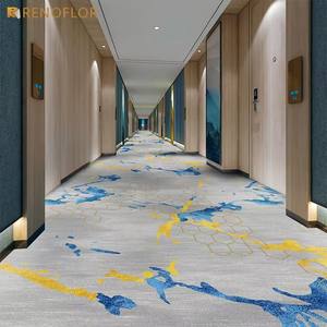 سجاد أرضي تجاري بنمط زهري مخصص من النايلون ذو وبر حلقي للمكاتب والفنادق والمنازل - Product Image 2