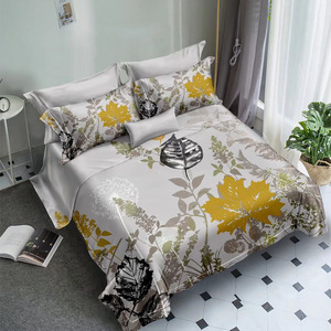 Plant Flower Birds Print piumino in microfibra <span class=keywords><strong>Set</strong></span> biancheria da letto <span class=keywords><strong>matrimoniale</strong></span> e Queen Size <span class=keywords><strong>lenzuola</strong></span> da letto con stampa floreale - Product Image 2