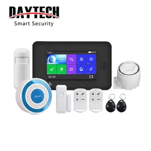 Daytech-Sensor de puerta con pantalla táctil TA03-KIT11, Detector de movimiento inalámbrico, WiFi, GSM, Control remoto por aplicación Tuya
