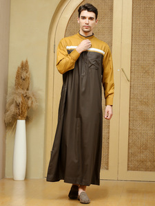 Abito da uomo islamico all'ingrosso abito arabo pakistano tinta unita abito indiano <span class=keywords><strong>2022</strong></span> - Product Image 5