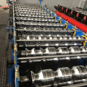 מלא אוטומטי מתכת גג פנל רול אריחים מזוגג מכונת להרכיב קירוי אריח ביצוע מכונת בניין חומר מכונות - Product Image 5