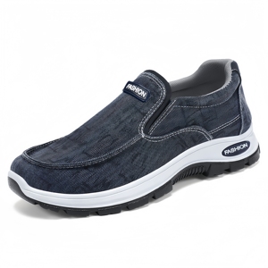 Chaussures pour hommes, chaussures de course décontractées pour hommes, nouvelle conception de <span class=keywords><strong>toile</strong></span> de denim antidérapante, à la mode, augmentation de la hauteur, fonction respirante - Product Image 4