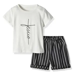 Cotton Boy Summer Clothes Fashion Children Outfit Sporty And Breathable Boy Sets From China Wholesale