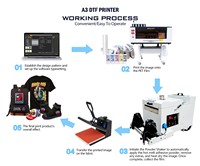Imprimante textile numérique DTF A3 30cm Audley populaire CE économique avec four de séchage pour l'impression de t-shirts (XP600/I3200)