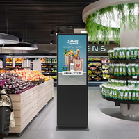 Prix de gros d'usine Smart 43 50 55 65 pouces Kiosque d'information interactif 4K Totem de moniteur d'affichage à écran tactile complet