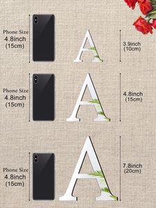 Hot bán 10cm 15cm 20cm 3D Bảng chữ cái gương tường Sticker bọt trở lại quảng cáo từ tiếng Anh Letter & số từ 1cm Độ dày DIY" - Product Image 5