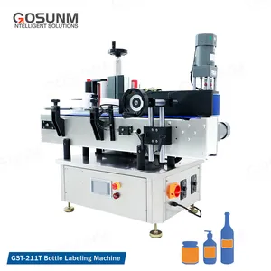 2023 Gosunm Automatic Desktop High Speed Wine Round Bottle Labeling Machine