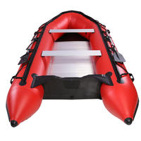 Bateau pneumatique en PVC en vente chaude, bateau de pêche pliable, bateau de pêche portable, plancher en aluminium de 300 cm