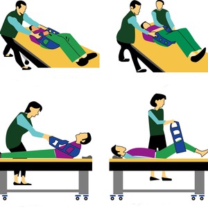 Cinturón de Transferencia Ajustable Portátil para Exteriores OLF, Dispositivo de Asistencia para Caminar Seguro con Correas para Piernas y 6 Asas - Product Image 4
