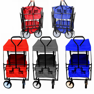 <strong>Collapsible</strong> Outdoor Garden Steel Frame Utility Beach Sports Folding <strong>Wagon</strong> - Product Image 1