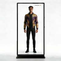 Kiosco Digital Interactivo de 86 Pulgadas 4K con Pantalla Completa, Android AI, Humanoide Virtual, Micrófono Integrado para Hotel, Centro Comercial, Ascensor y Vestíbulo