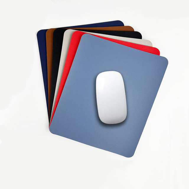 Small PU Mouse Pad Non-Slip Gaming Desktop Leather Mouse Pad Waterproof Anti-Scratch Easy to Clean Mat for PC Laptop Desktop