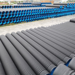 ท่อระบายน้ําลูกฟูกผนังสองชั้นระบบระบายน้ําใต้ดิน HDPE DN800mm ลูกฟูก - Product Image 4